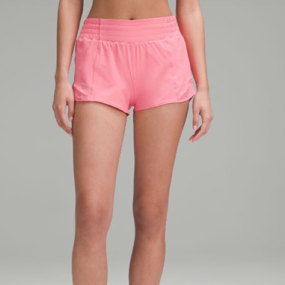 lululemon athletica Coral Pink Athletic Shorts